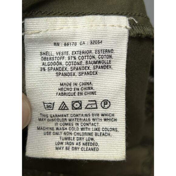 Hei Hei Anthropologie Pants Womens Size 4 Green Braided Patch Pockets Boho - Picture 5 of 10